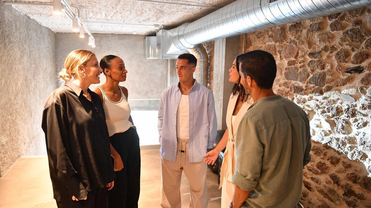 La entrenadora, en la presentación de su gimnasio de A Coruña