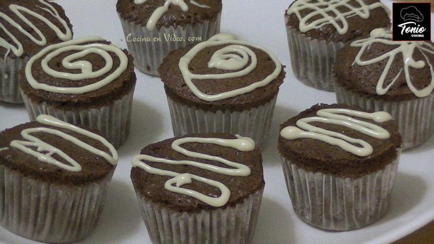 Muffins de almendra y chocolate para celiacos