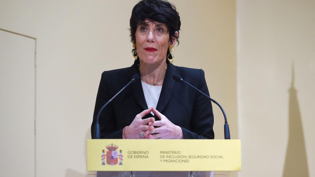 La ministra de Inclusión, Seguridad Social y Migraciones, Elma Saiz, en una fotografía de archivo.