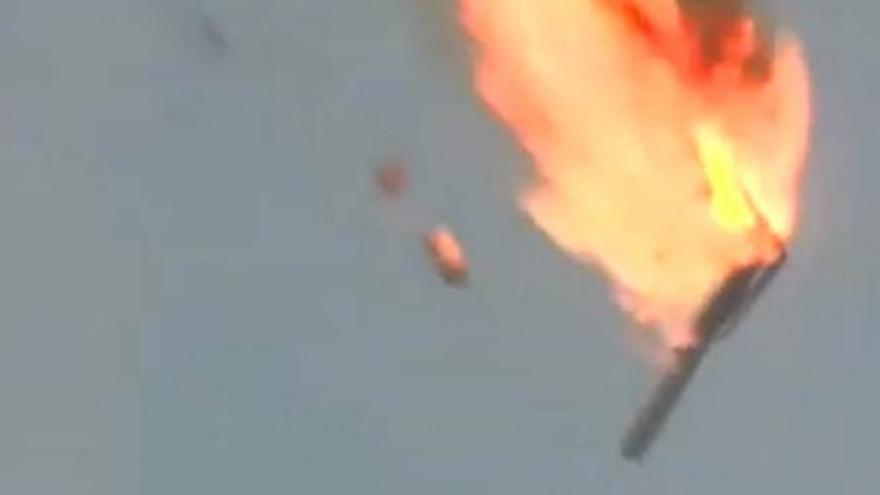 Un cohete ruso Protón se estrella en Kazjistán