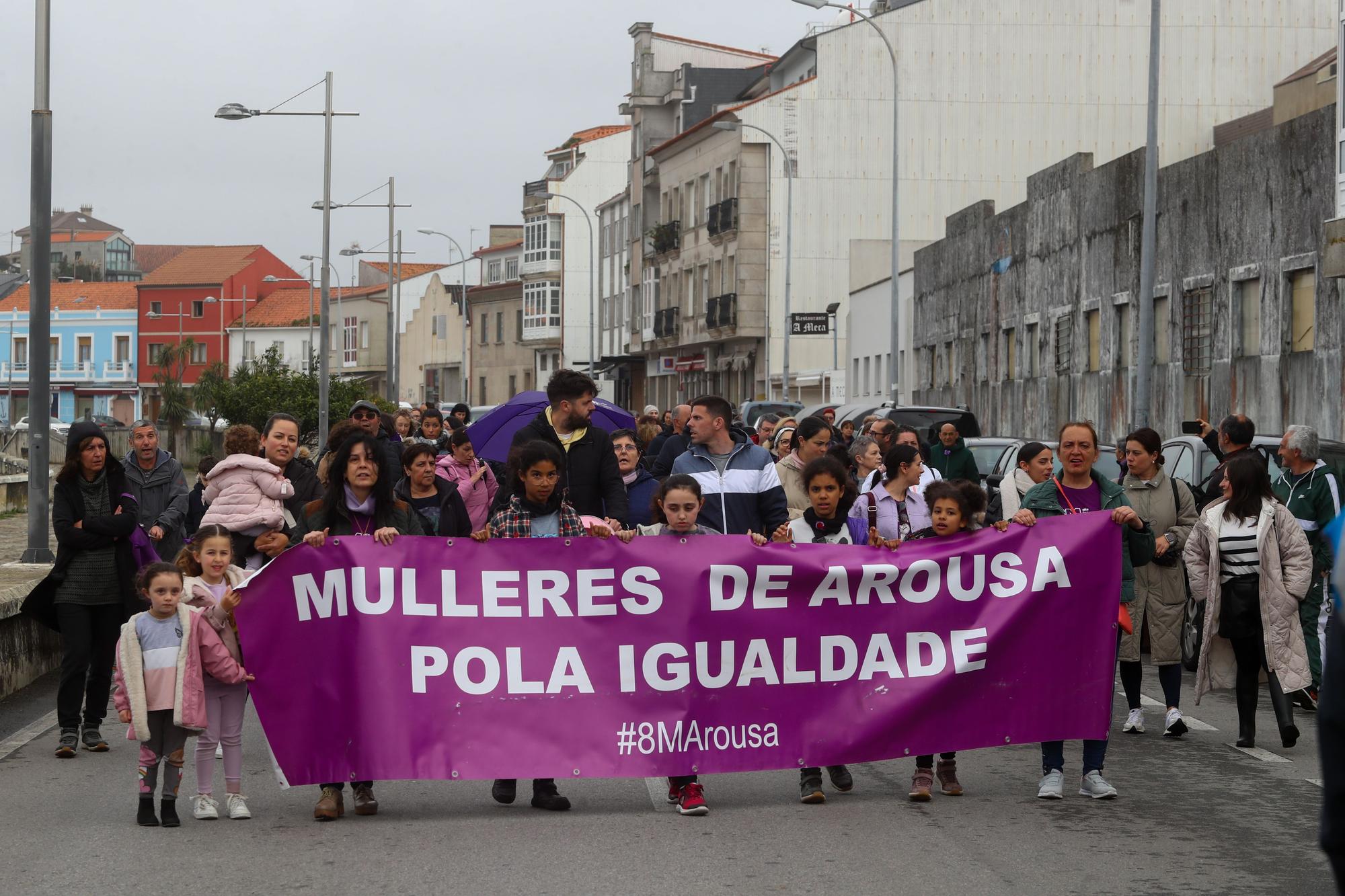 La comarca se moviliza en pleno para visibilizar el Día Internacional de la Mujer