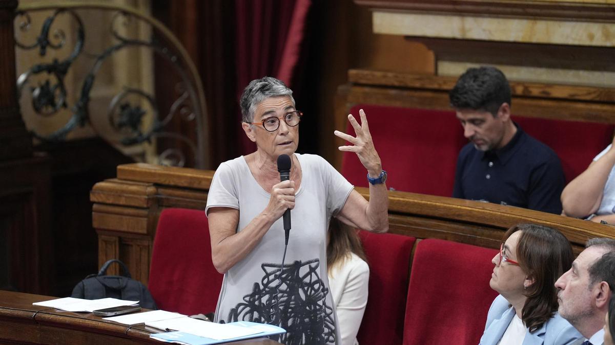 La consellera de Salud, Olga Pané, en el Parlament
