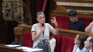 La consellera de Salud, Olga Pané, este martes en el pleno del Parlament.