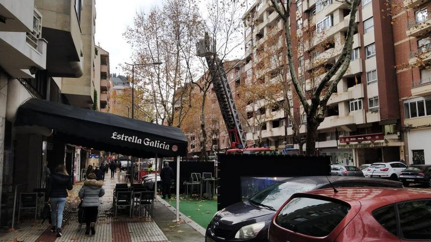 El viento, un corte de carril y una maceta volando en la Tres Cruces de Zamora