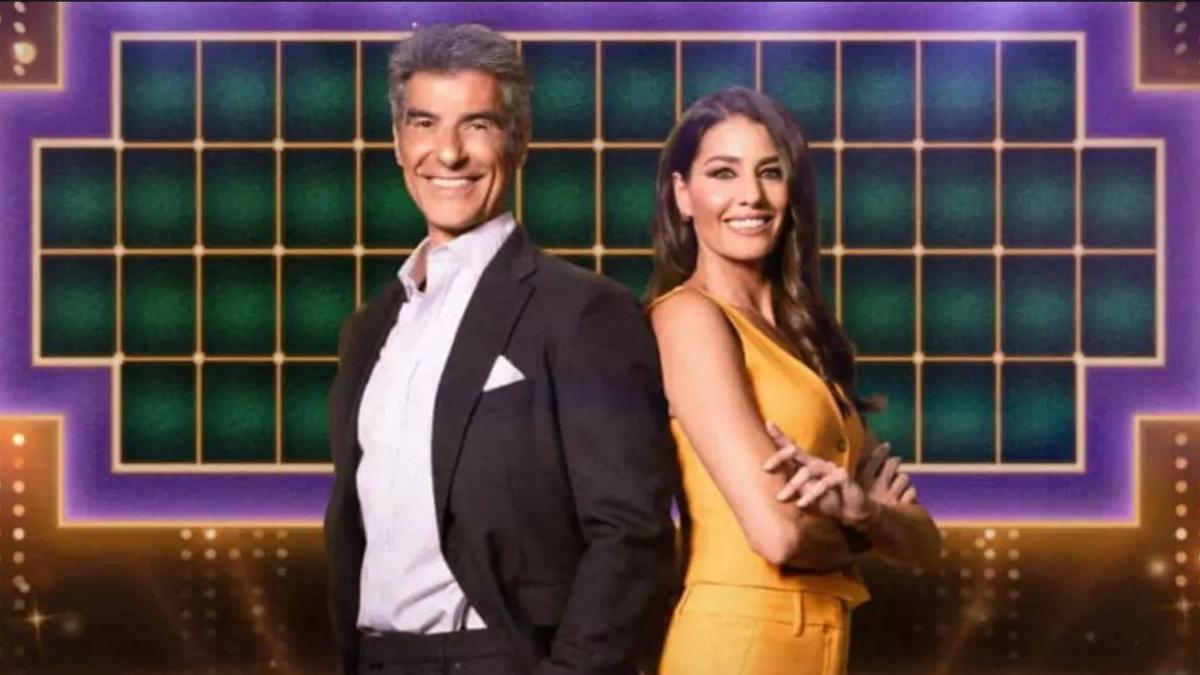 Jorge Fernández y Laura Moure, en 'La ruleta de la suerte Noche'