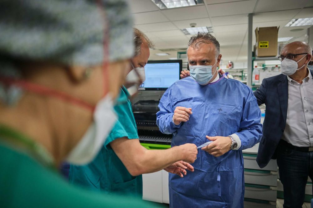 Visita de este jueves al Hospital de La Candelaria.