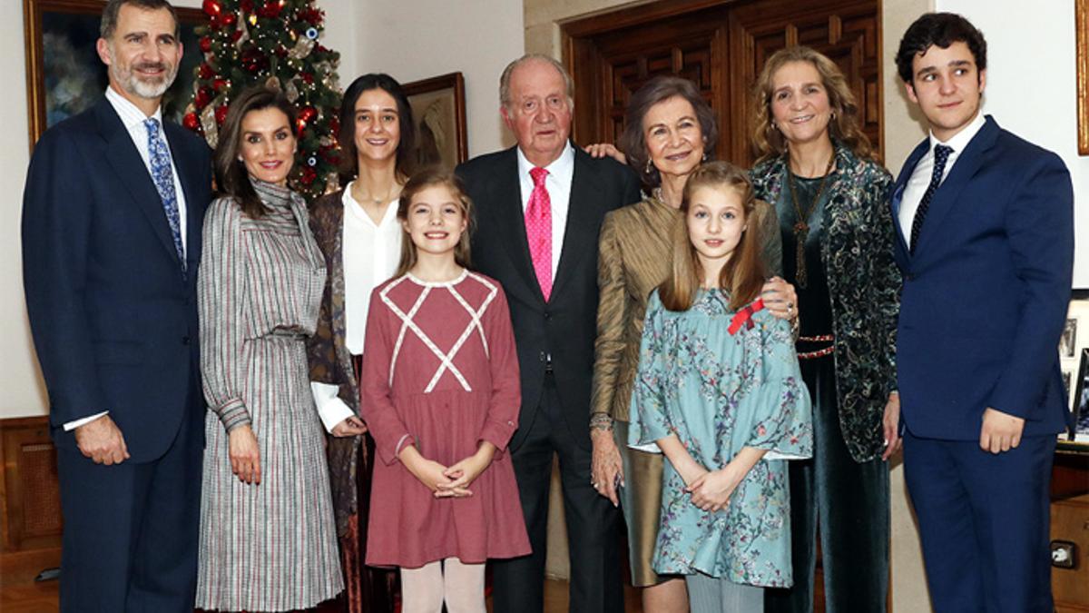 Foto familiar por el 80 cumpleaños del Rey Juan Carlos