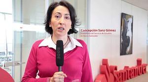 Concepción Sanz Gómez, economista d’estudis de Banco Santander, comenta les últimes dades de l’enquesta de població activa.