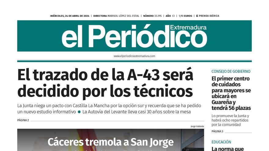 Consulta la portada correspondiente al día 24 de abril de 2024