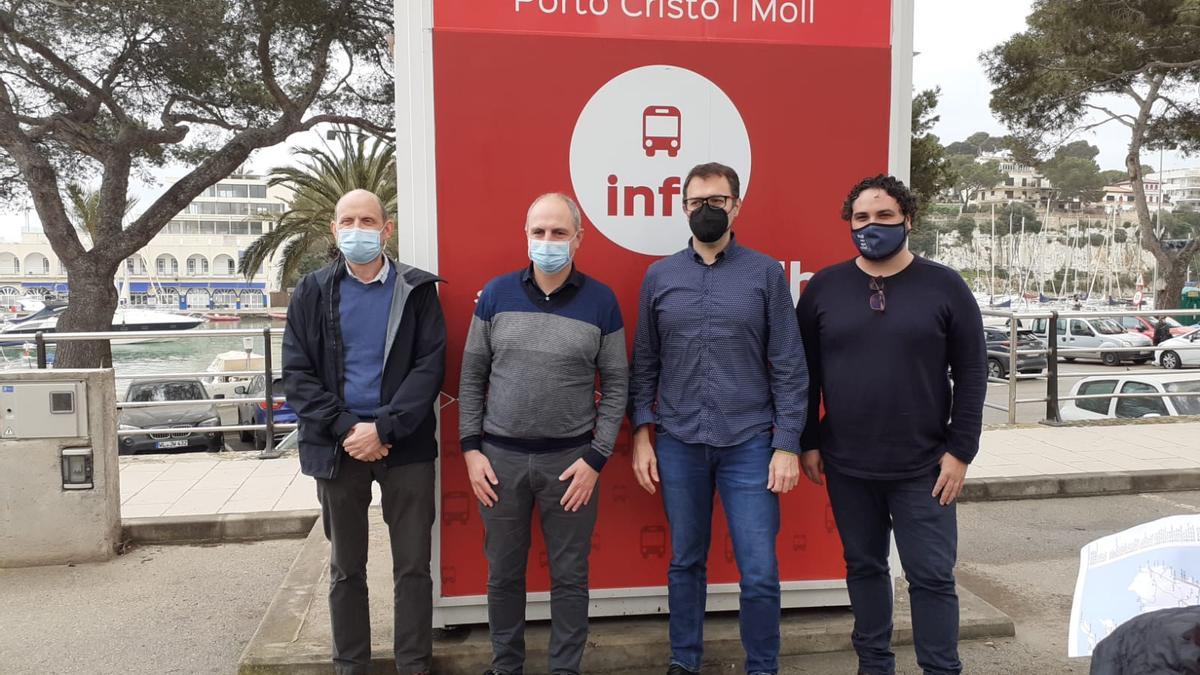 Presentación de las mejoras en las conexiones por bus en Llevant, este miércoles.