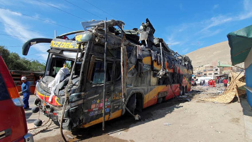 Al menos 16 muertos en un accidente de autobús en Perú