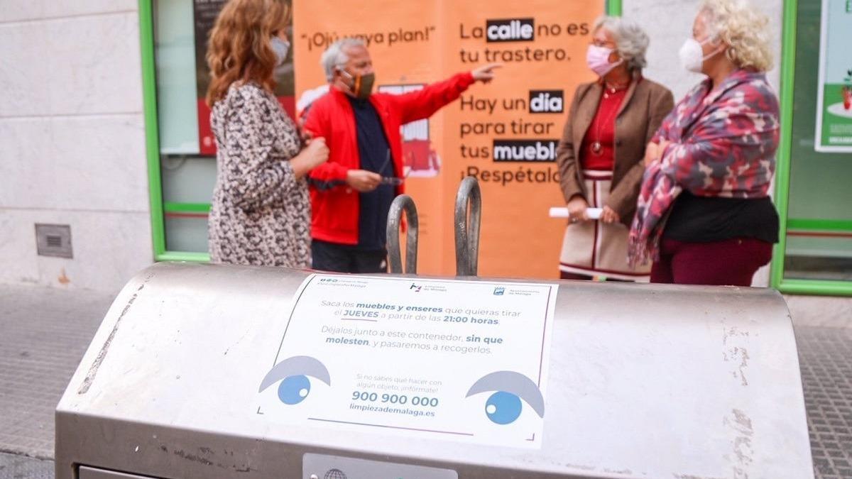 &#039;Ser limpios por Málaga&#039; es el eslogan para concienciar a la ciudadanía en la recogida de muebles