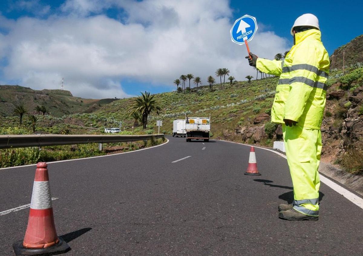 Operativo de carretera en la GM2 de San Sebastián de La Gomera
