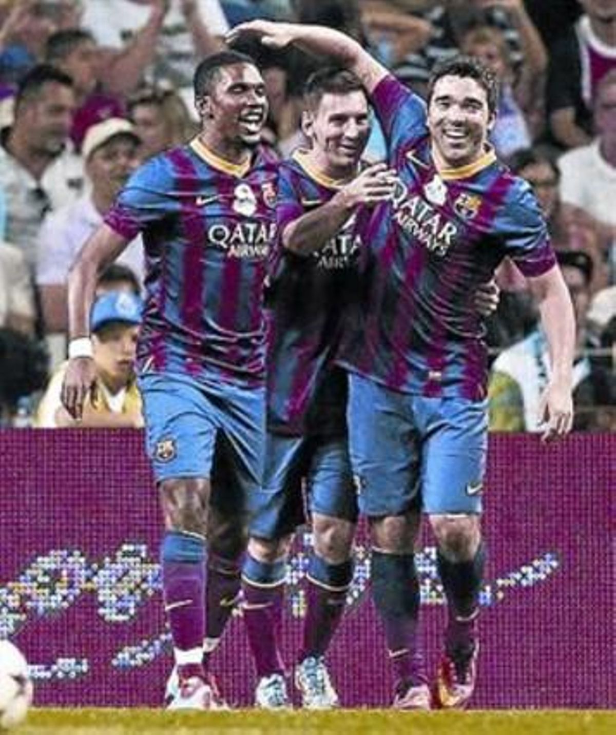 Trio letal 8 Etoo, Messi i Deco, ahir a la nit. Trio letal 8 Etoo, Messi i Deco, ahir a la nit.