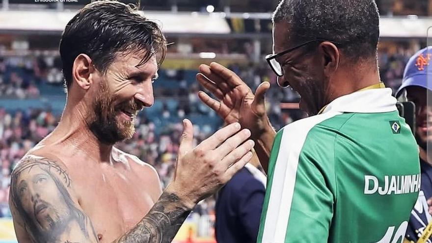 La camiseta de Messi y Djalminha y el gesto de Yeremay
