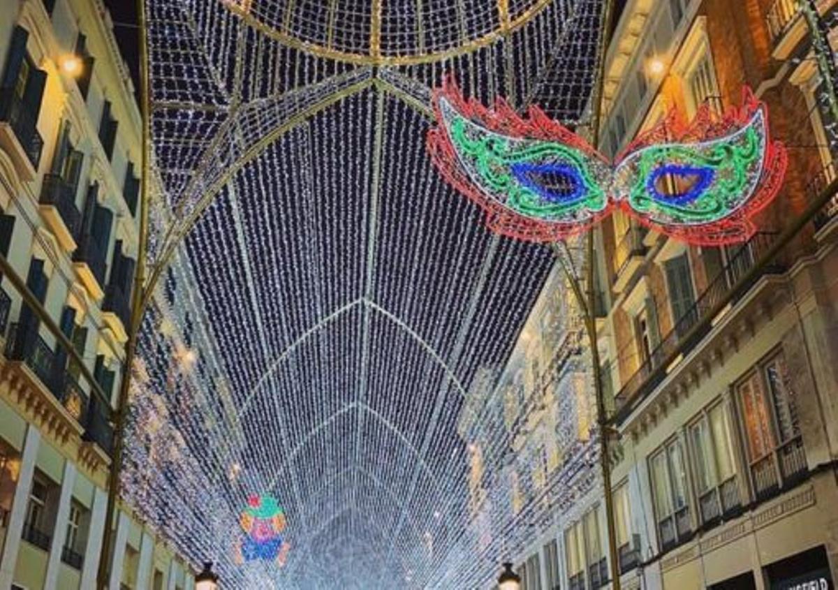 Imagen de la iluminación carnavalera