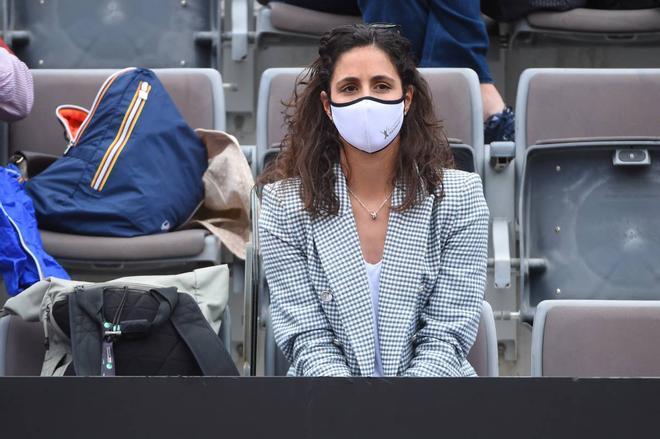 Xisca Perelló en un partido de tenis en Roma