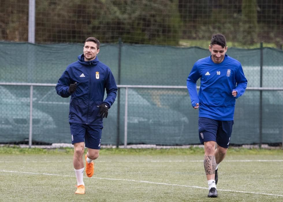 Entrenamiento del Real Oviedo en Tensi