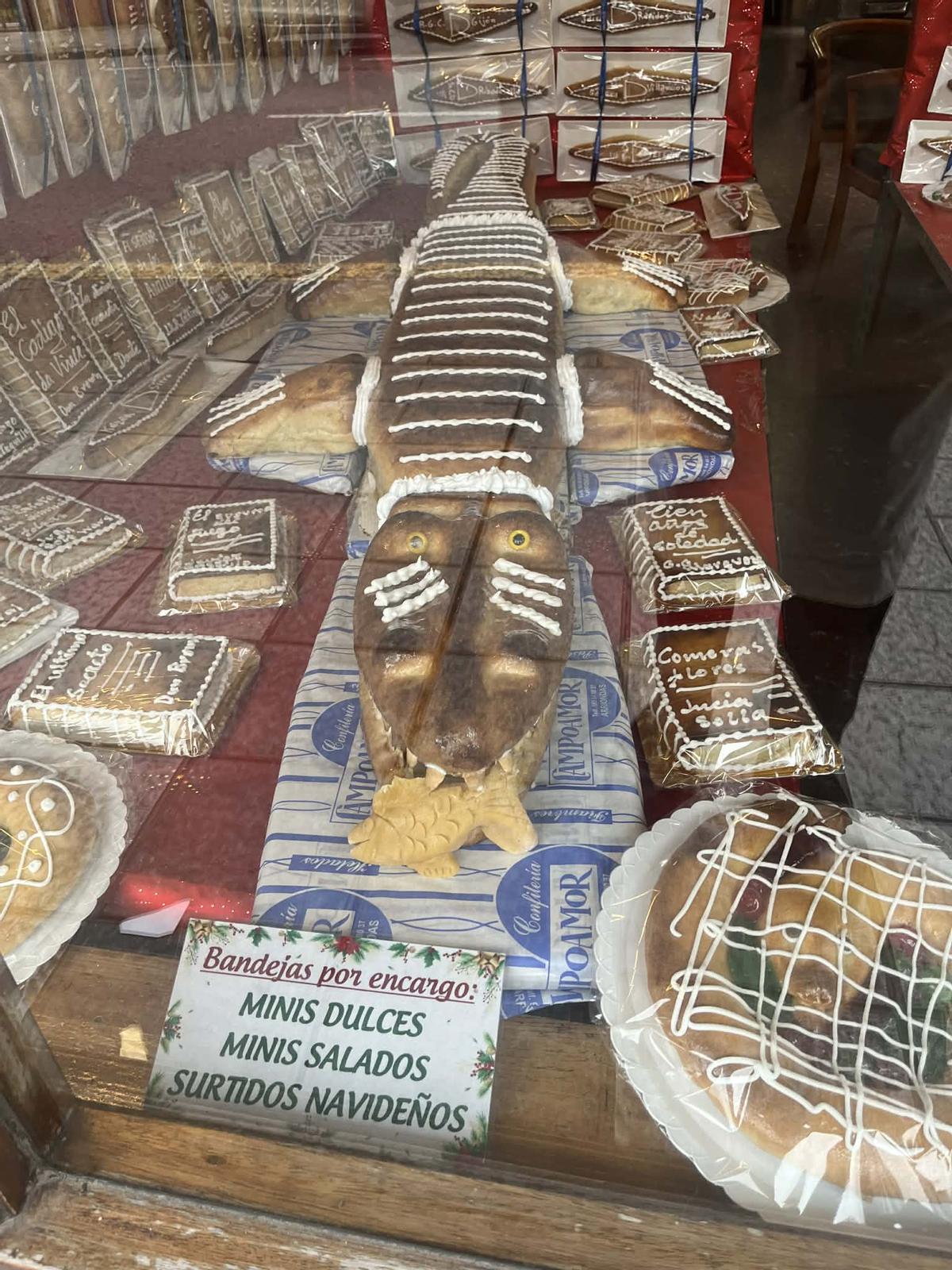 Mazapanes en el escaparate.