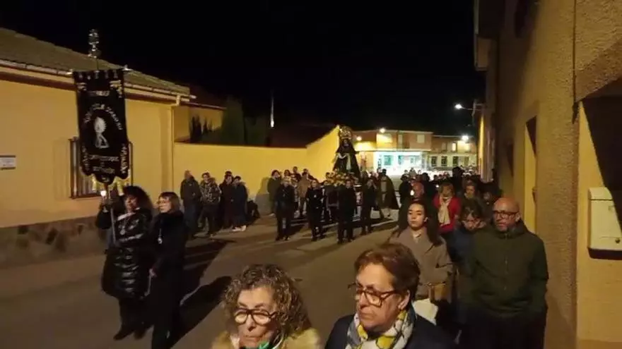 VIDEO | Procesión de la Virgen de los Dolores en San Cristóbal de Entreviñas