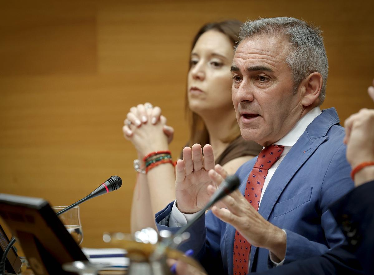 El conseller en un momento de su intervención.