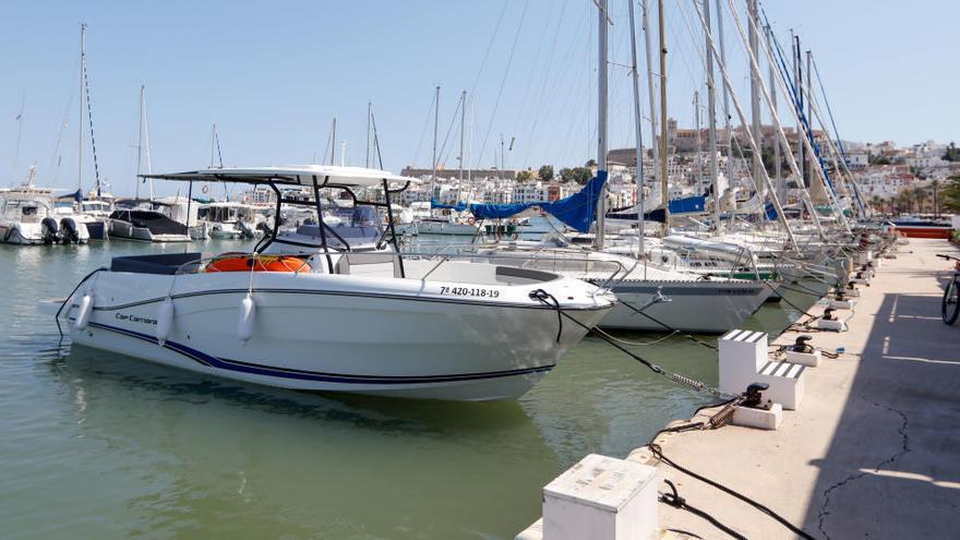 Barcos amarrados en el Club Náutico de Ibiza, en una imagen de archivo.