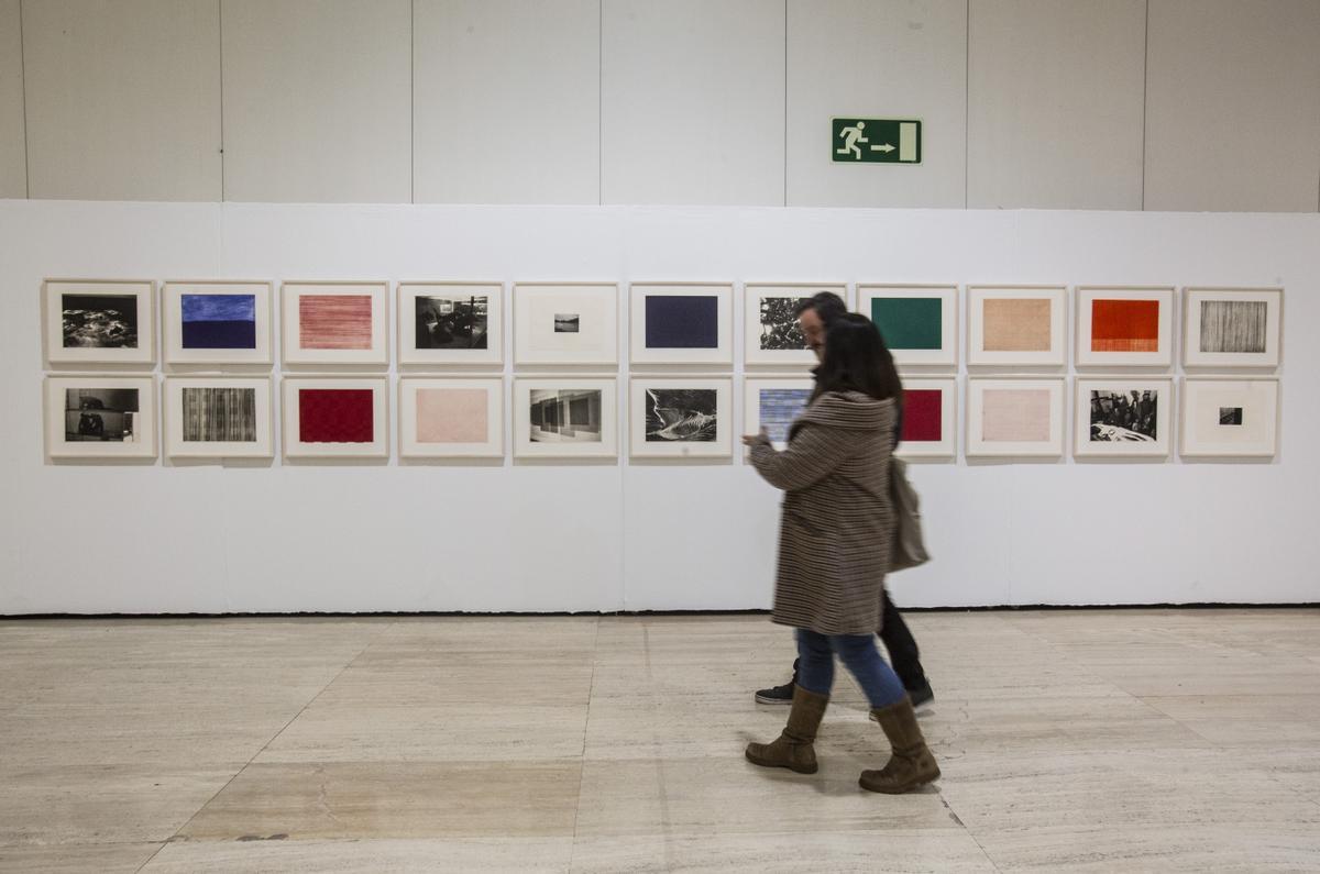 Obras de José Pedro Croft en la exposición &quot;Salto de página&quot; de la Colección de Arte Banco Sabadell