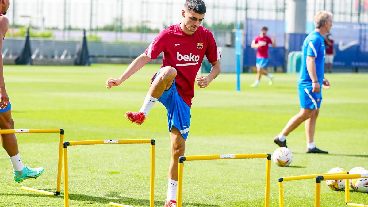 El FC Barcelona se ejercita ya con Eric Garcia y Pedri