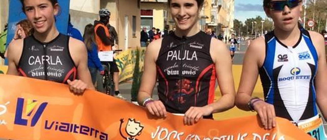 Varios ribereños ganan en el II Duatlón Escolar de Carlet