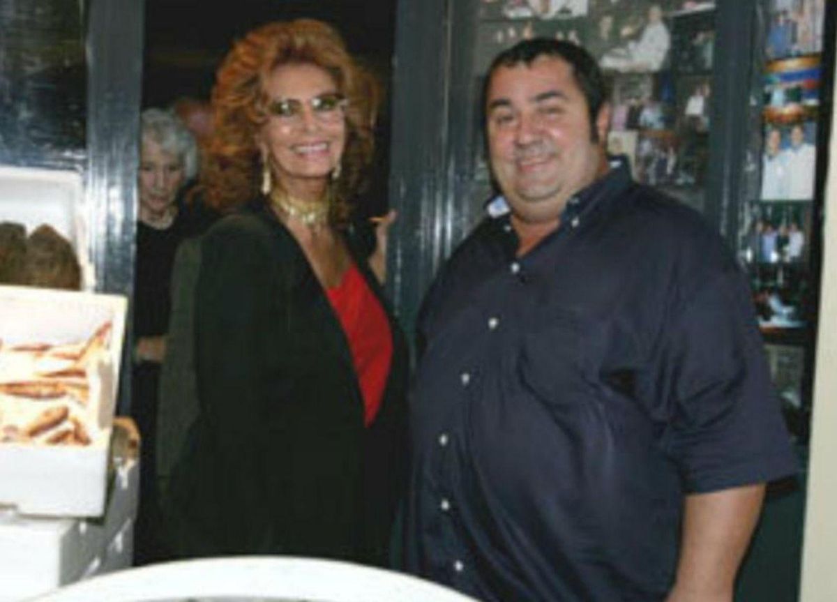 Con el famoso director de cine Quentin Tarantino. |