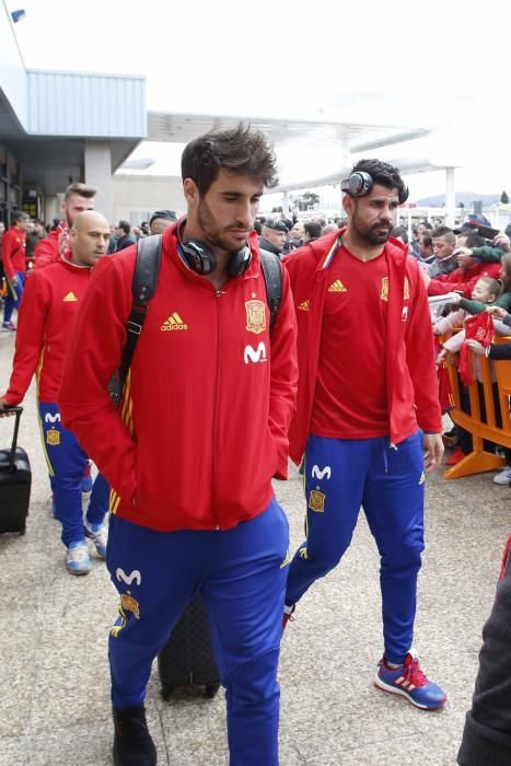 La selección española ya está en Asturias para su partido ante Israel