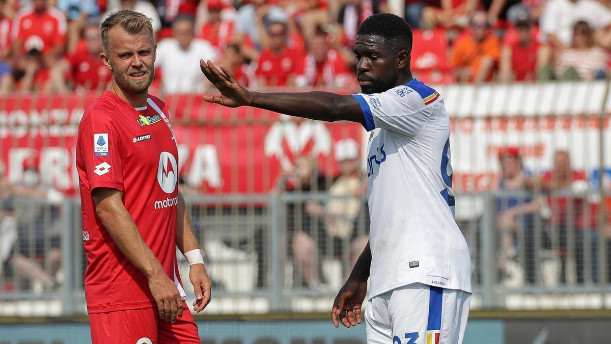 Samuel Umtiti, durante un partido del Lecce