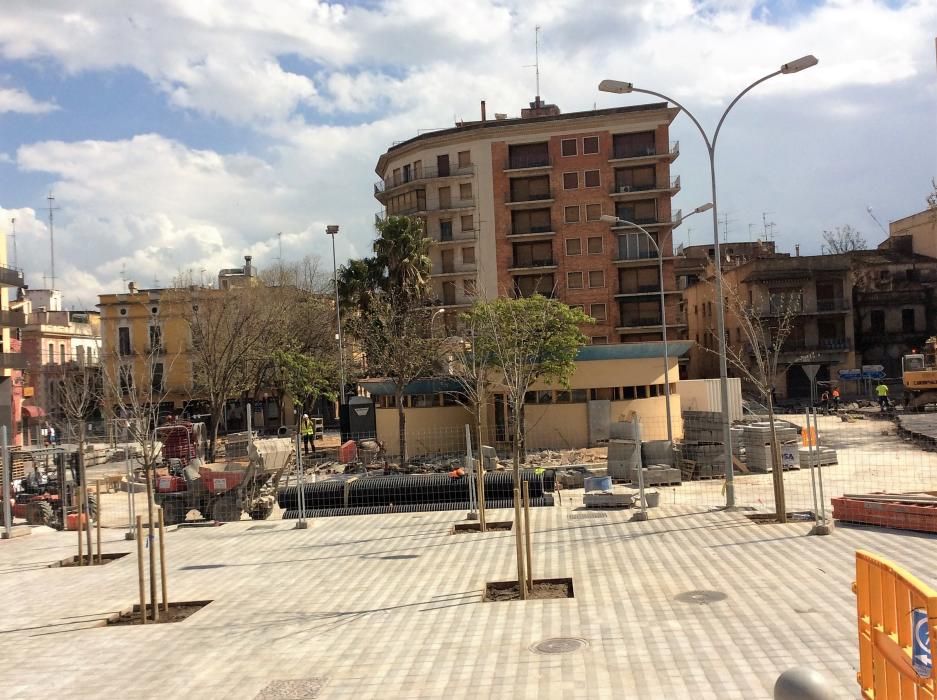 Obres plaça Sol Figueres