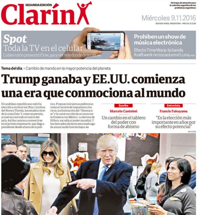 Las reacciones de la prensa a la victoria de Trump