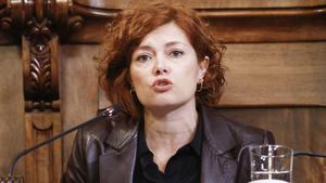 Elisenda Alamany, en un ple de l’Ajuntament de Barcelona.  | QUIQUE GARCÍA / EFE