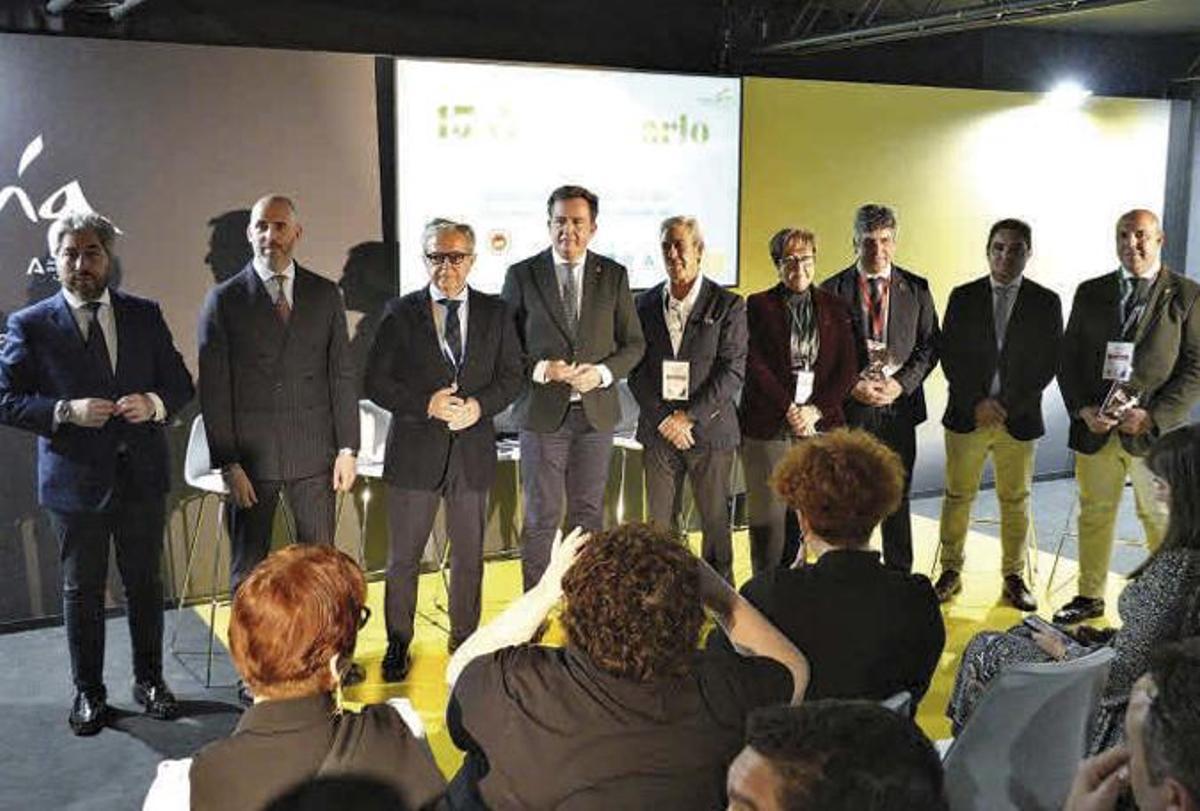 Celebración del 15º aniversario de la DOP Lucena en Fitur 2025.