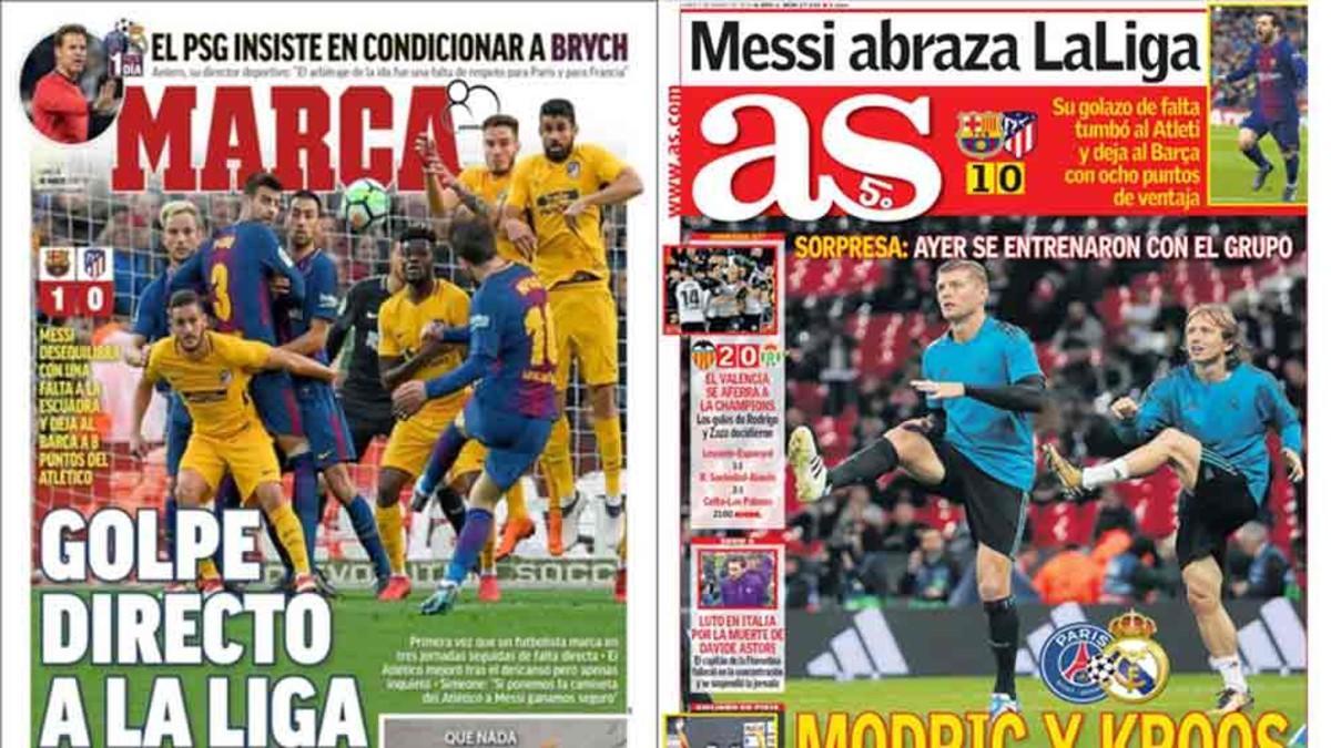 La prensa de Madrid destaca la victoria del Barcelona