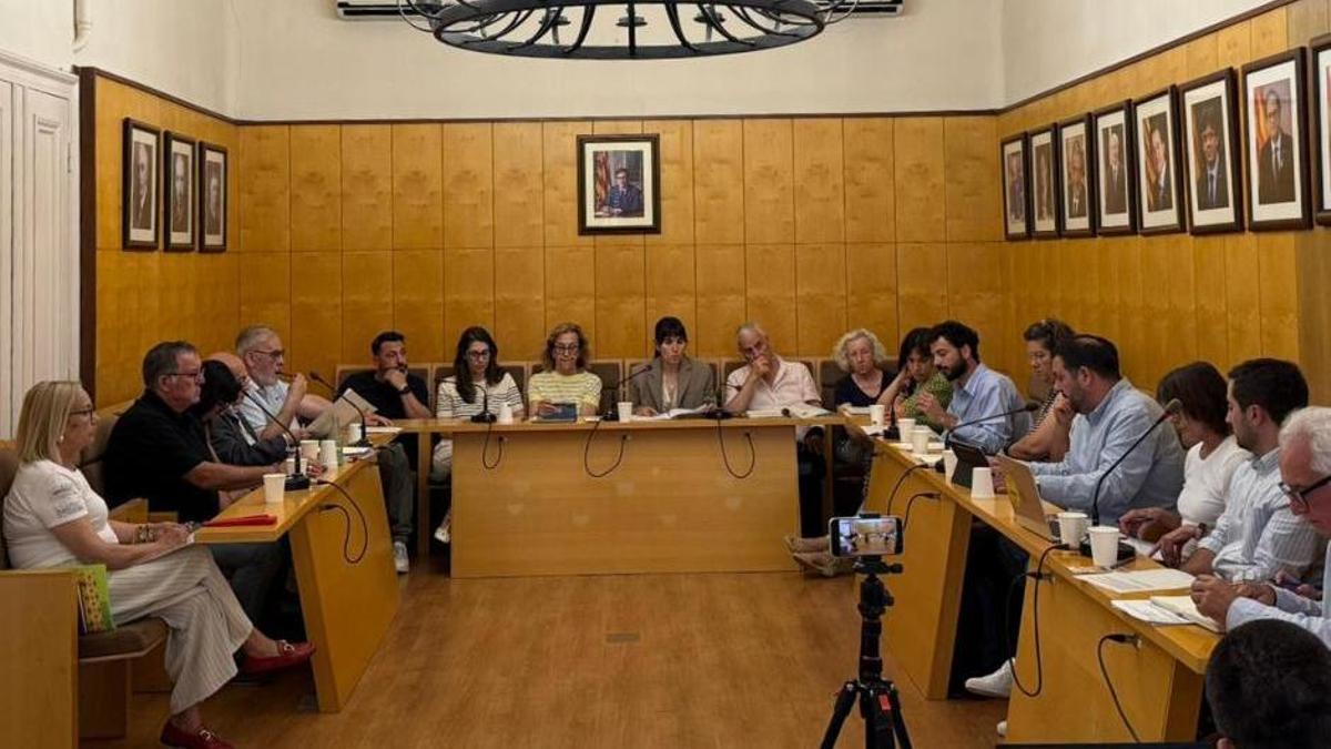 Ple municipal de Palafrugell del juliol.