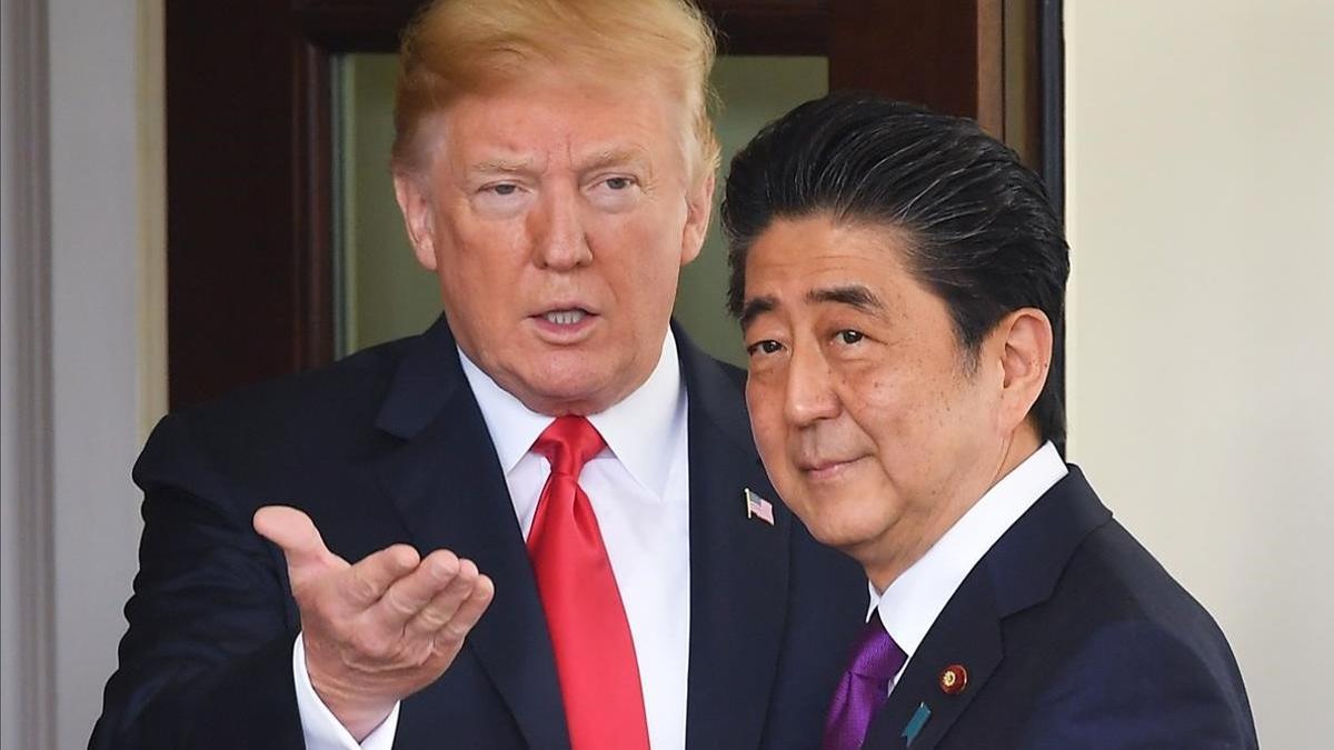 Trump y Abe.