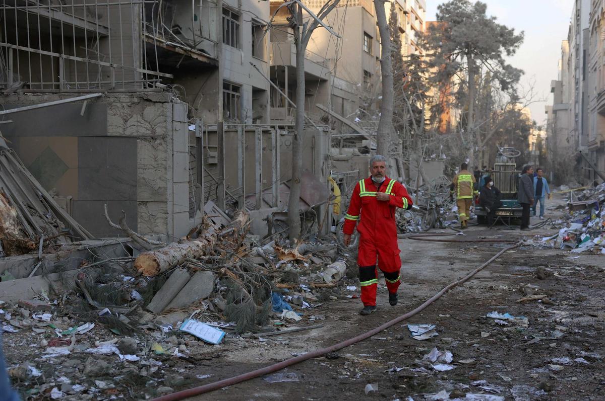 Efectos de los bombardeos.