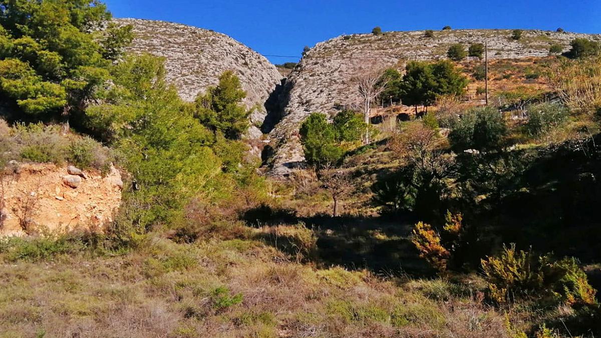 Barranc de les Raboses, lugar en el que se encuentra la ferrata a rehabilitar.