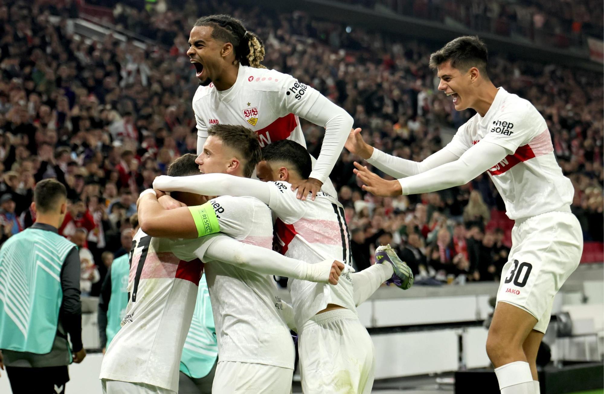 Las imágenes del debut del Celta en Europa League, frente al Stuttgart