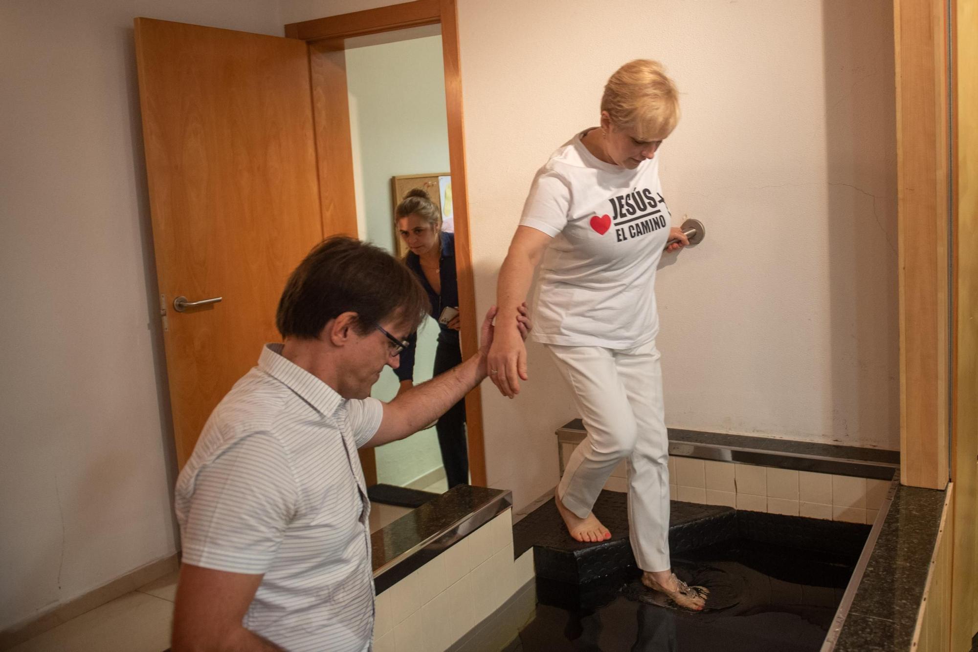 Bautismos por inmersión en El Camino