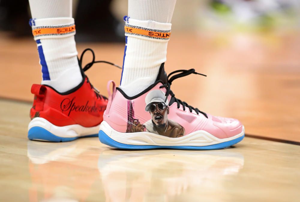 Las curiosas zapatillas de los jugadores de la NBA