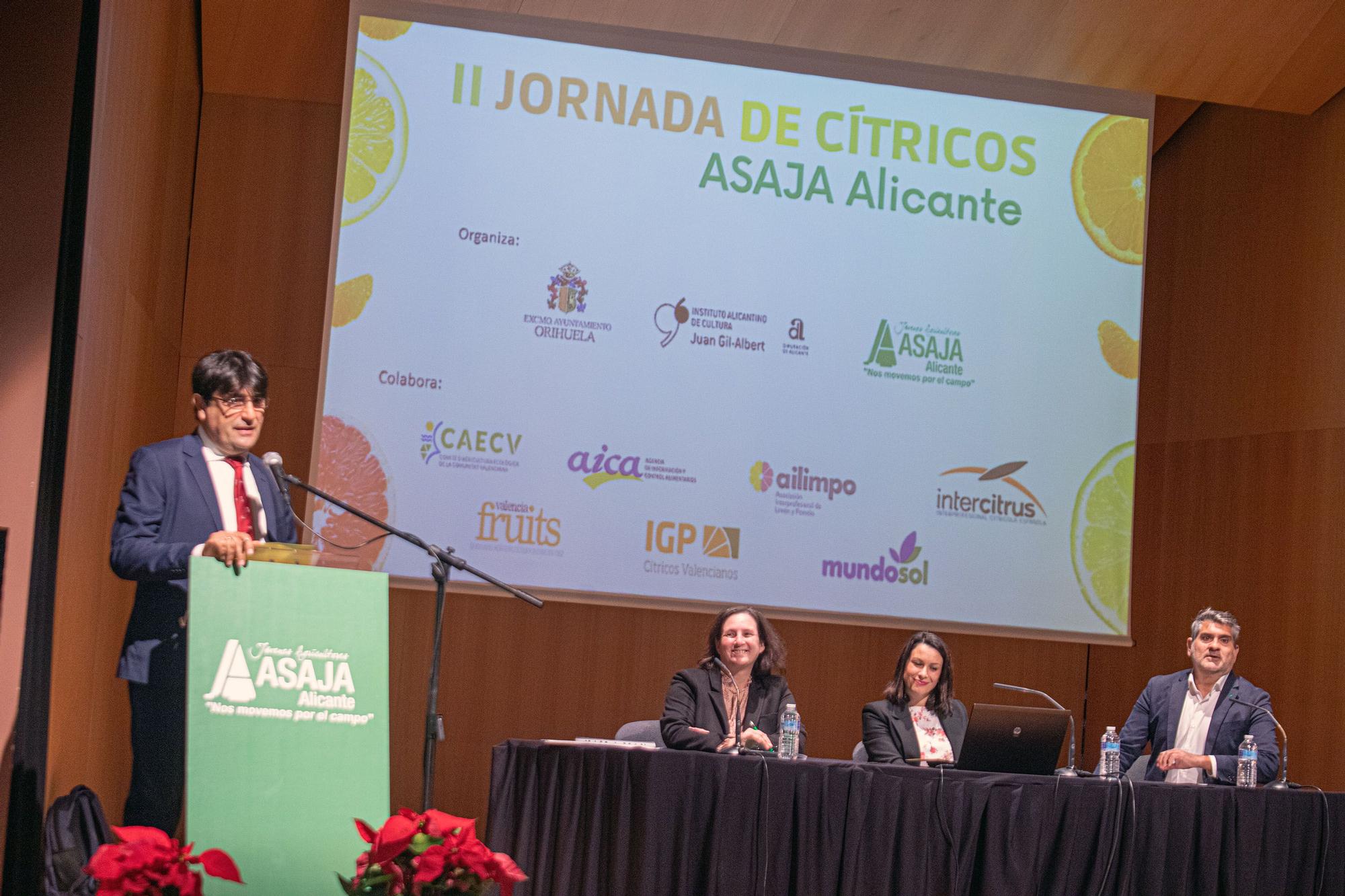 II jornada de cítricos ASAJA Alicante en la Lonja de Orihuela