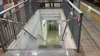 Los usuarios de la línea C-2 de Cercanías sufren demoras de hasta 25 minutos por las precipitaciones