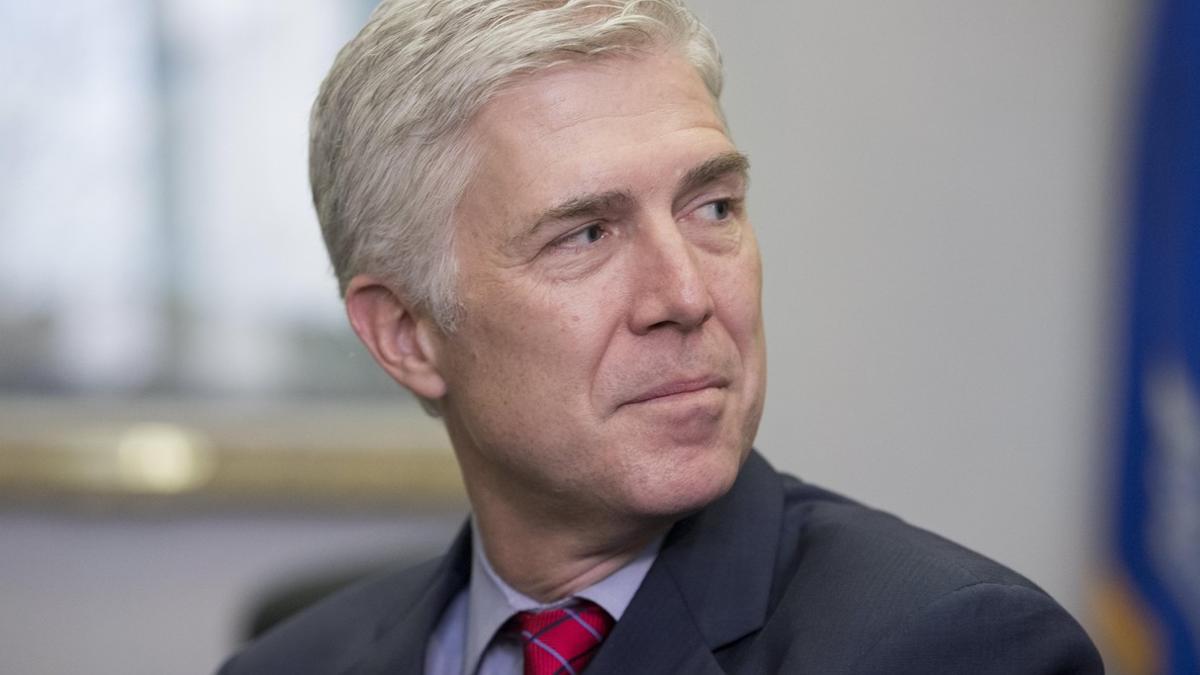 El juez Neil Gorsuch, que ha tomado posesión en el Tribunal Supremo.