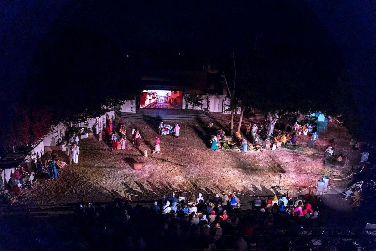 Casa Pastores representó el belén viviente