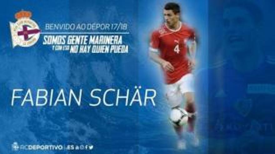 Fabian Schär completa su fichaje por el Dépor