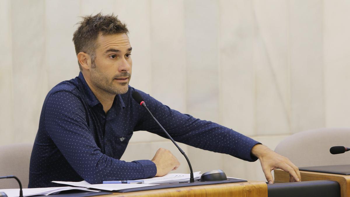 El portavoz de Compromís en la Diputación de Alicante, Gerard Fullana